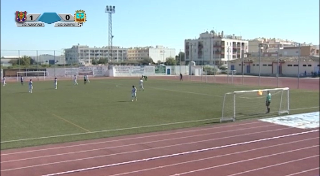 Primera parte del partido CD Almoradí - CD Olimpic de Xátiva